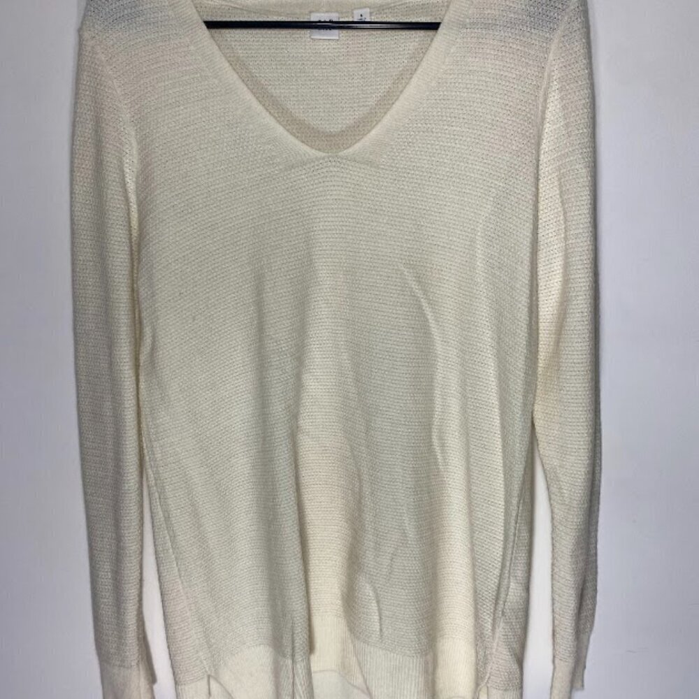 GAP Cream Merino Extra Fine Wool Blend Sweater